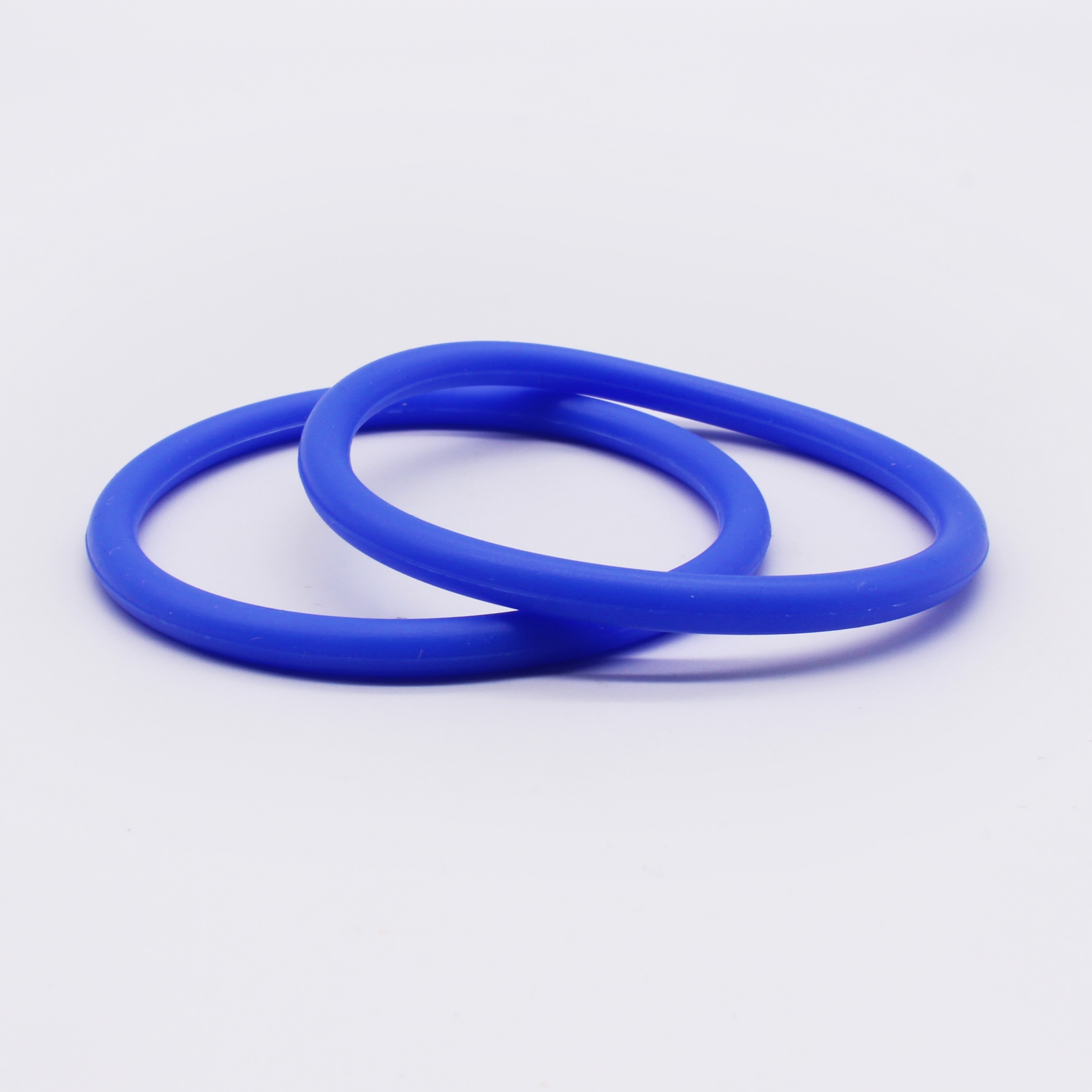 2pcs Large Round Silicone Bangle Set, Versatile